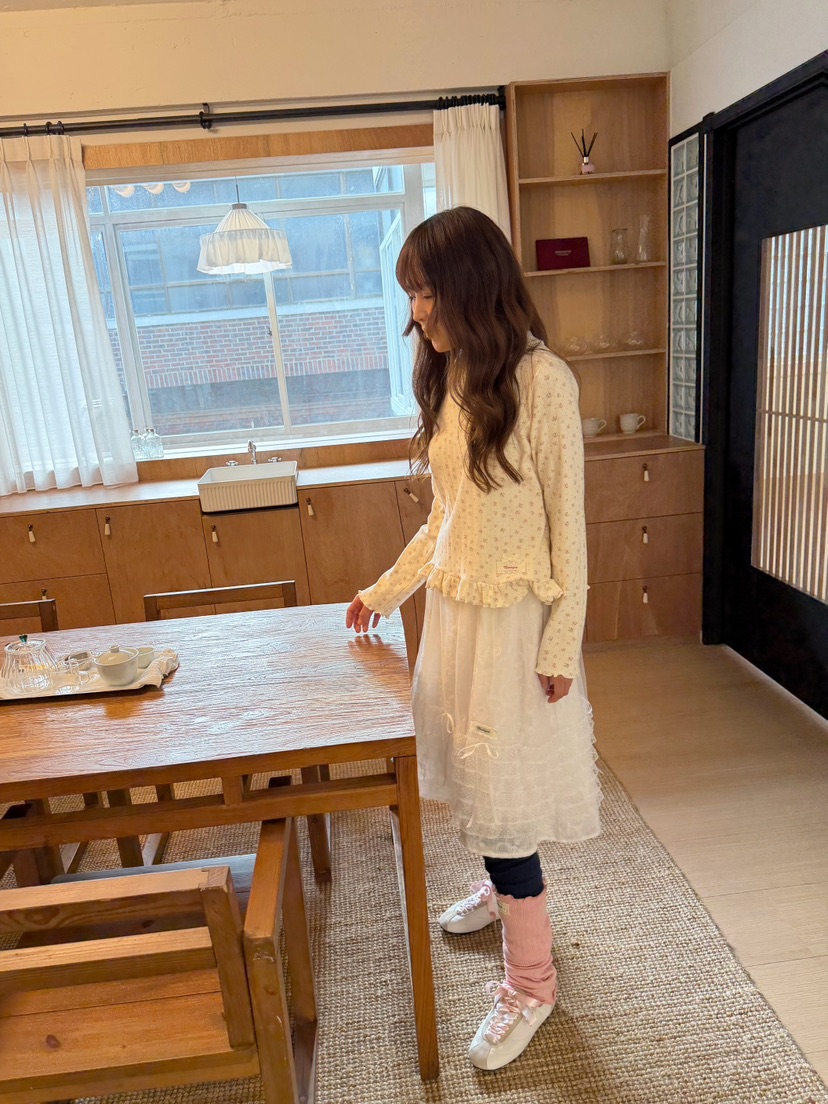 BOUTIQUE-L東大門代購女士新品真品半身裙中短裙雪紡層疊BOUTIQUE-L半身裙/中短裙