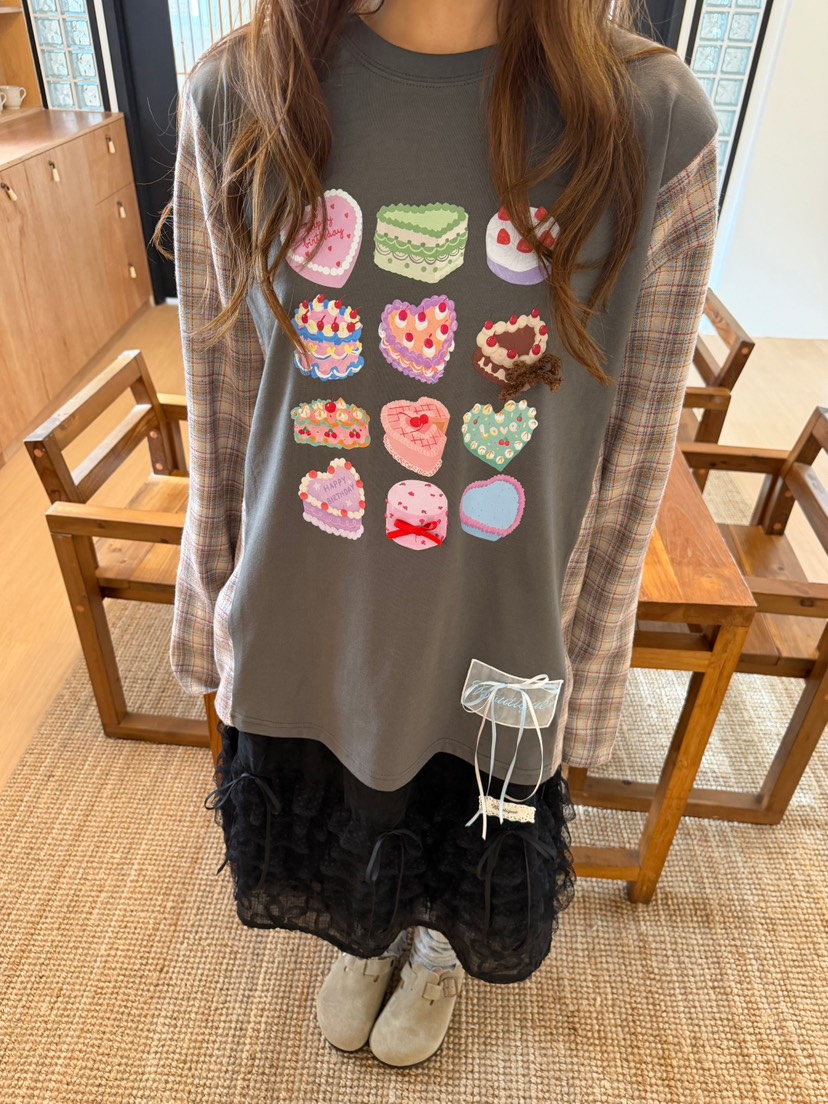 BOUTIQUE-L東大門代購女士新品真品半身裙中短裙雪紡層疊BOUTIQUE-L半身裙/中短裙