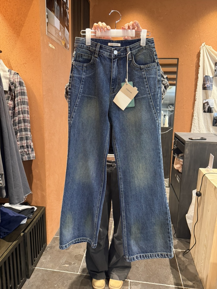 SOPHISTICATE韓國代購女士新款熱賣時尚人氣休閑真品牛仔褲SOPHISTICATE牛仔褲圖色1