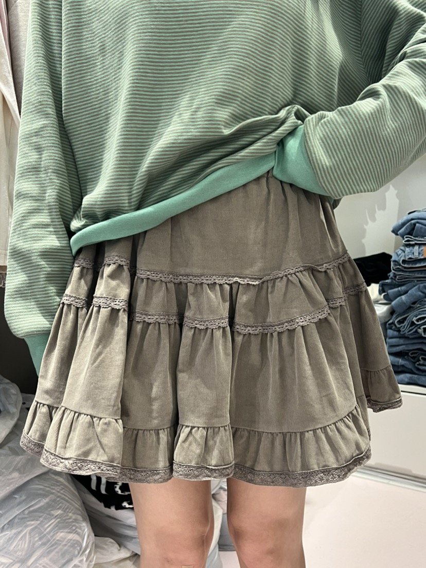 BE&amp;BE東大門實拍女裝新品推薦休閑真品時尚短裙燈芯絨BE&be短裙圖色1