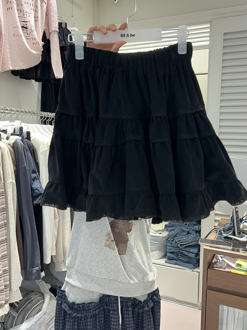 BE&amp;BE東大門實拍女裝新品推薦休閑真品時尚短裙燈芯絨BE&be短裙圖色3