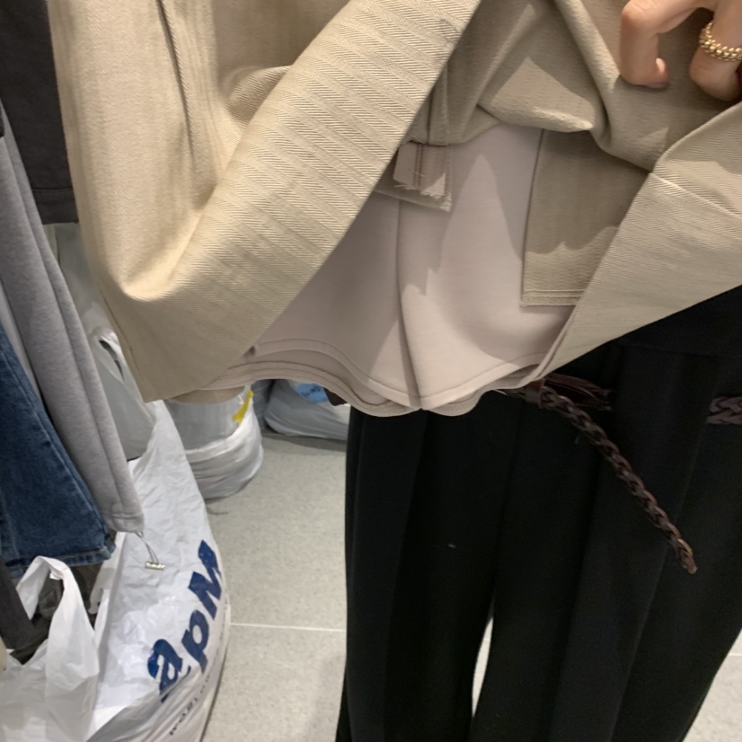 ONDA韓國代購女士新品休閑真品時尚人氣推薦熱賣短裙人字紋ONDA短裙
