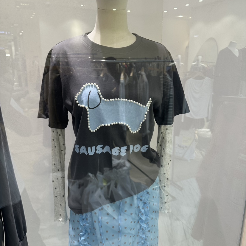 VINTAGE 888韓國代購女士新品真品人氣推薦休閑時尚熱賣T恤VINTAGE 888T恤圖色2
