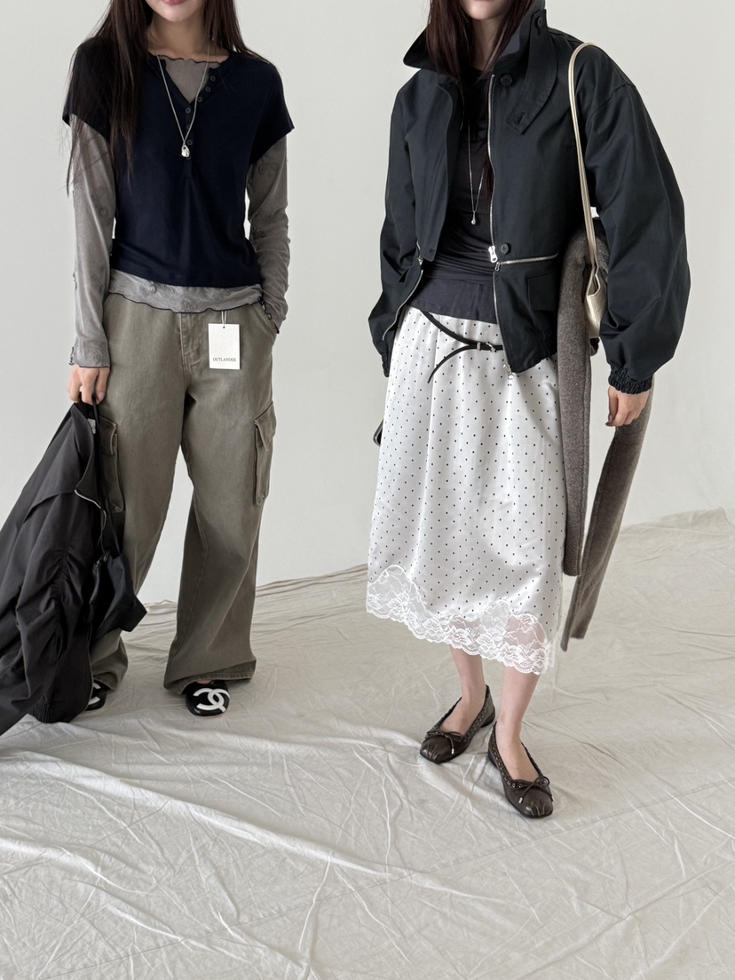 OUTLANDER東大門代購女裝新款時尚人氣真品熱賣半身裙中短裙OUTLANDER半身裙/中短裙