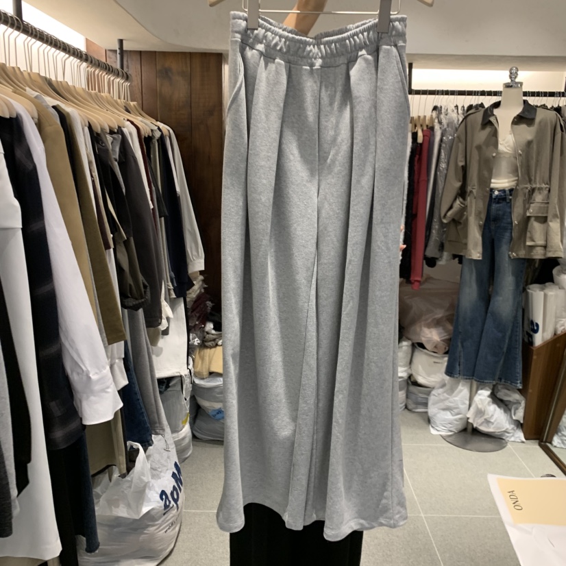 ONDA東大門實拍女士新品熱賣推薦人氣休閑褲不含腰帶雙層ONDA休閑褲圖色1