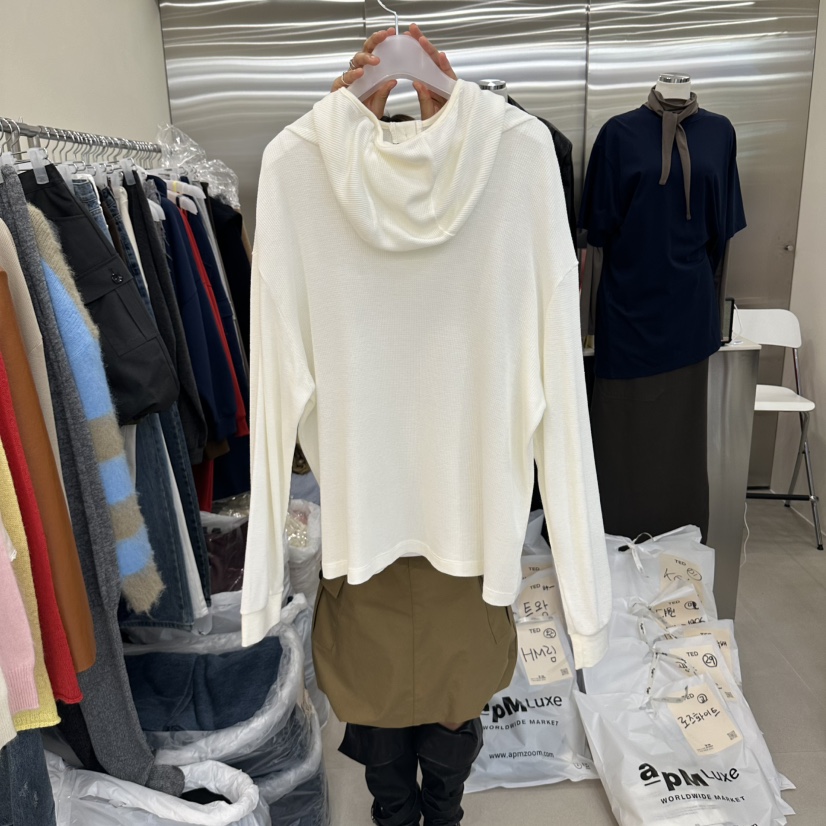 TED東大門代購女士新品時尚人氣休閑真品衛衣華夫格連帽衫TED衛衣