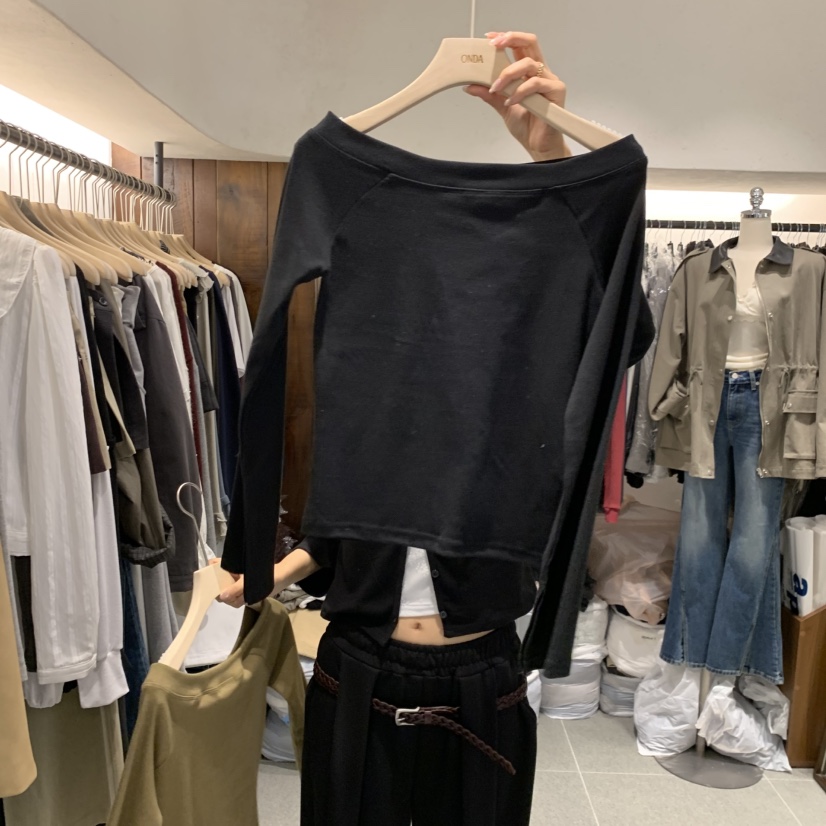ONDA韓國代購女裝新款推薦人氣時尚休閑真品熱賣長袖T恤ONDA長袖T恤圖色3