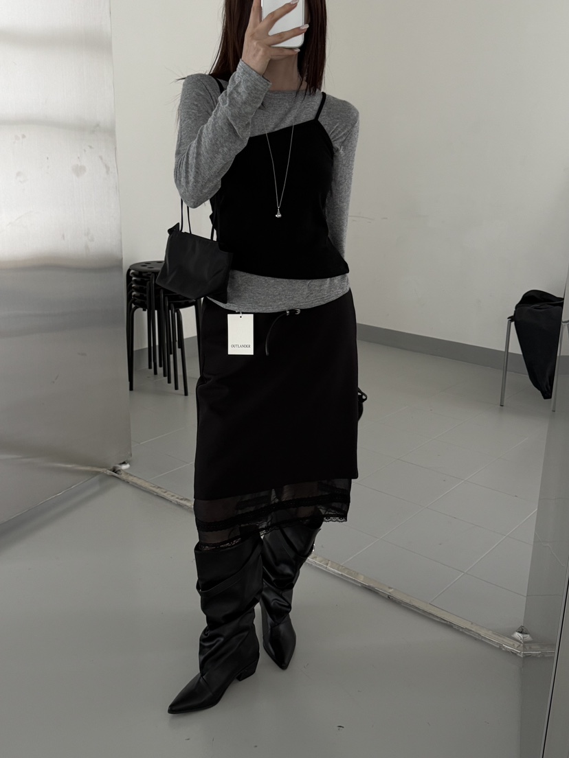 OUTLANDER東大門代購女士新品熱賣真品休閑推薦半身裙中短裙OUTLANDER半身裙/中短裙