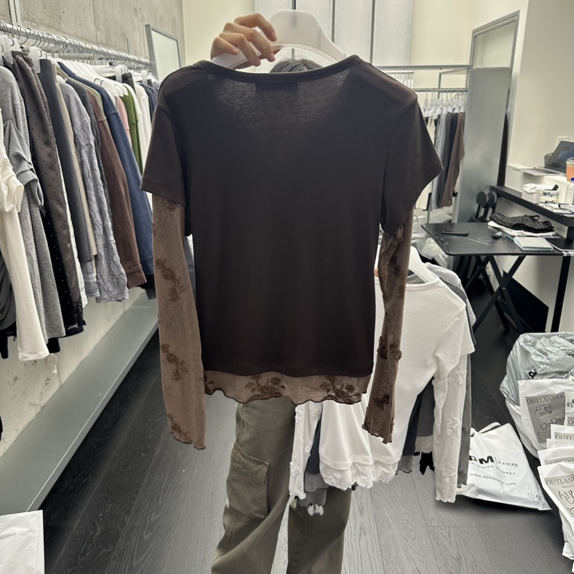 OUTLANDER東大門實拍女裝新品人氣真品推薦休閑襯衫蕾絲衫OUTLANDER襯衫/蕾絲衫
