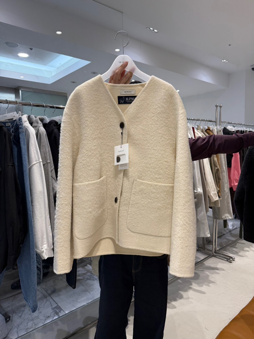 THE BRUNCH韓國直郵女裝新品推薦熱賣時尚人氣真品短款大衣THE BRUNCH短款大衣圖色3米色