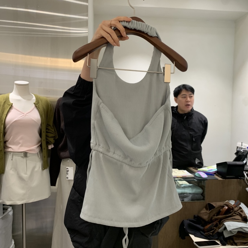 CHAE韓國直郵女士新款推薦時尚熱賣真品吊帶背心露背無袖CHAE吊帶/背心