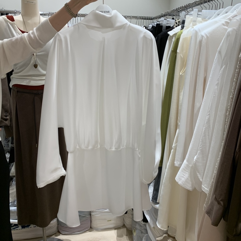 LOVE SOME東大門實拍女士新款真品熱賣休閑連衣裙系帶緞面LOVE SOME連衣裙圖色2