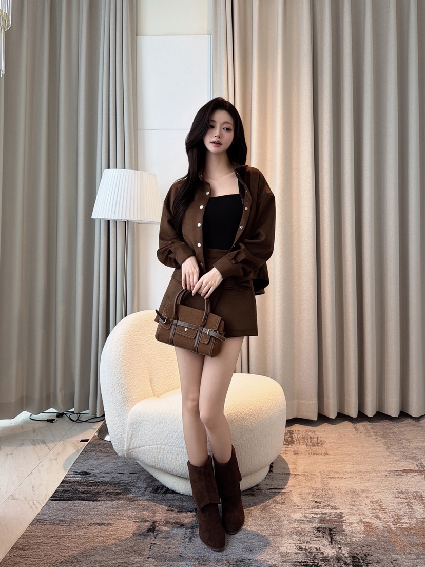 CLOTH東大門代購女士新品真品時尚熱賣推薦休閑人氣夾克麂皮CLOTH夾克