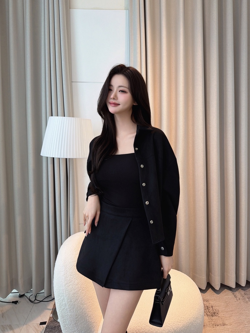 CLOTH東大門代購女士新品真品時尚熱賣推薦休閑人氣夾克麂皮CLOTH夾克圖色2
