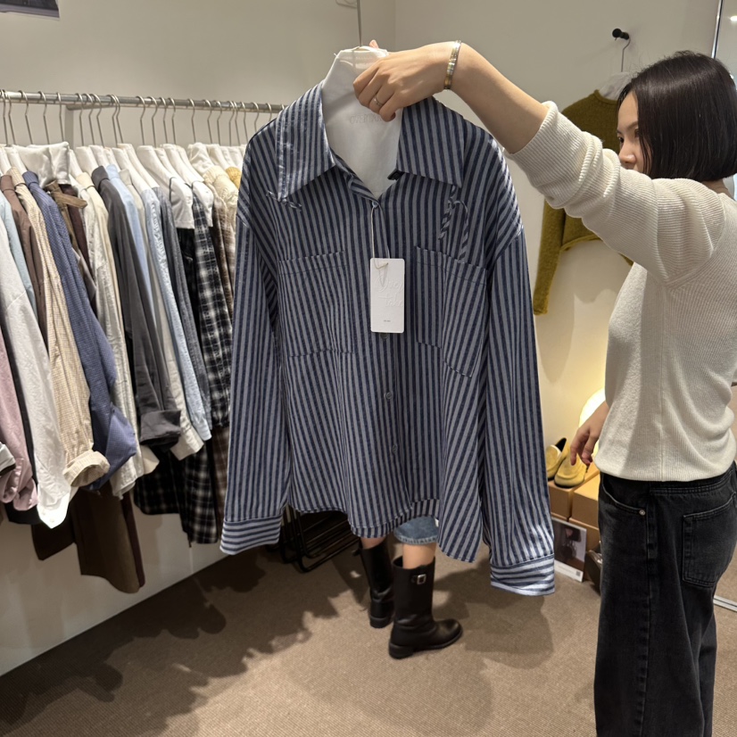 OVERTAKE東大門實拍女裝新品真品推薦時尚休閑襯衫蕾絲衫OVERTAKE襯衫/蕾絲衫圖色3