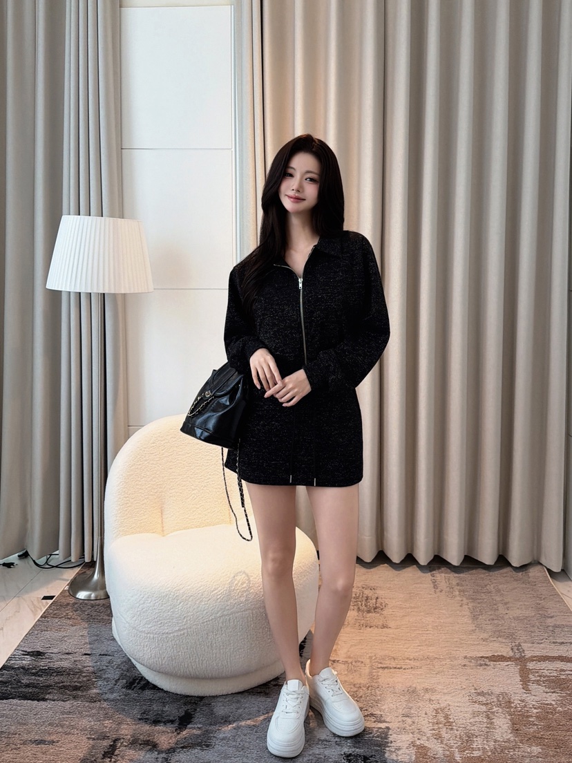 CLOTH東大門實拍女士新品人氣休閑真品熱賣時尚套裝口袋拉鏈CLOTH套裝