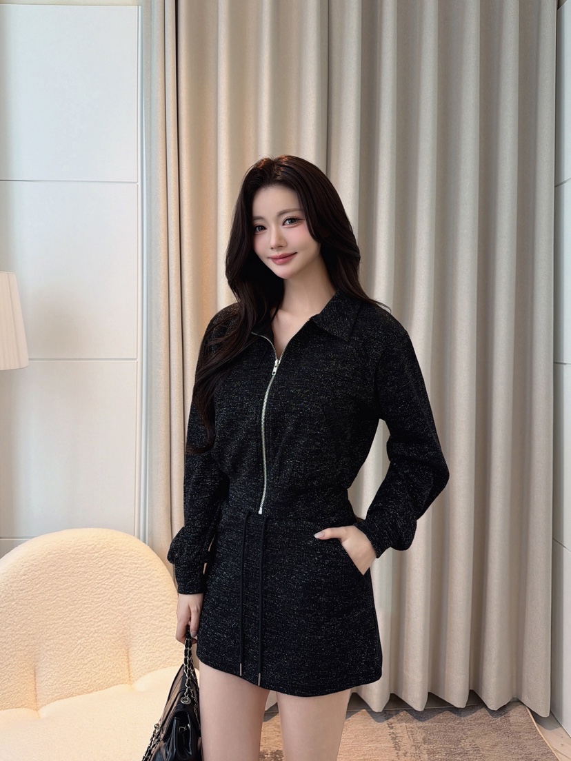 CLOTH東大門實拍女士新品人氣休閑真品熱賣時尚套裝口袋拉鏈CLOTH套裝圖色2