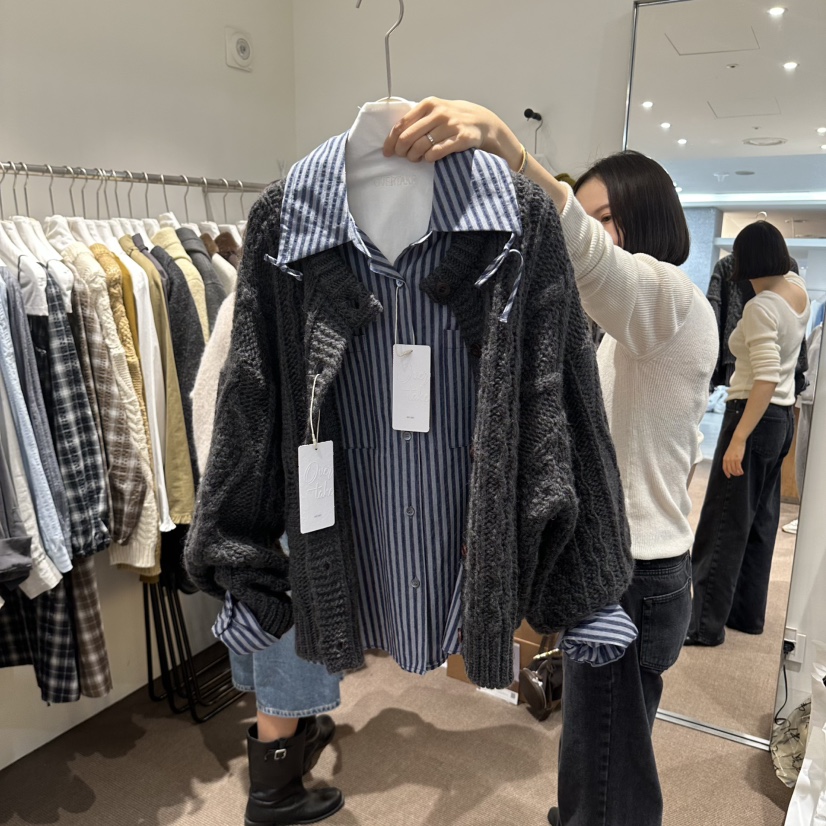 OVERTAKE韓國直郵女士新款推薦人氣真品熱賣時尚休閑毛衣OVERTAKE毛衣圖色3
