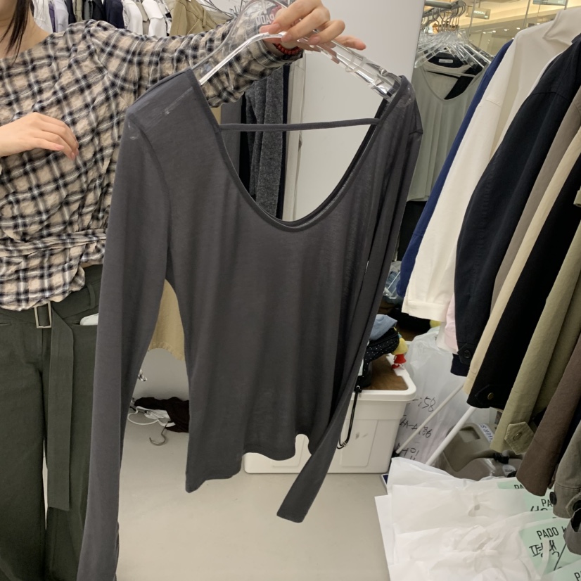PADO韓國代購女裝新款時尚人氣熱賣真品休閑推薦長袖T恤PADO長袖T恤
