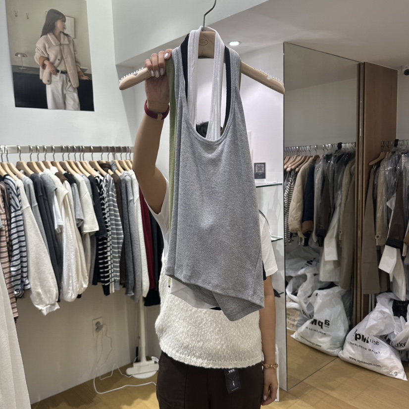 TIZZI韓國代購女士新品人氣熱賣休閑推薦真品時尚吊帶背心TIZZI吊帶/背心圖色2