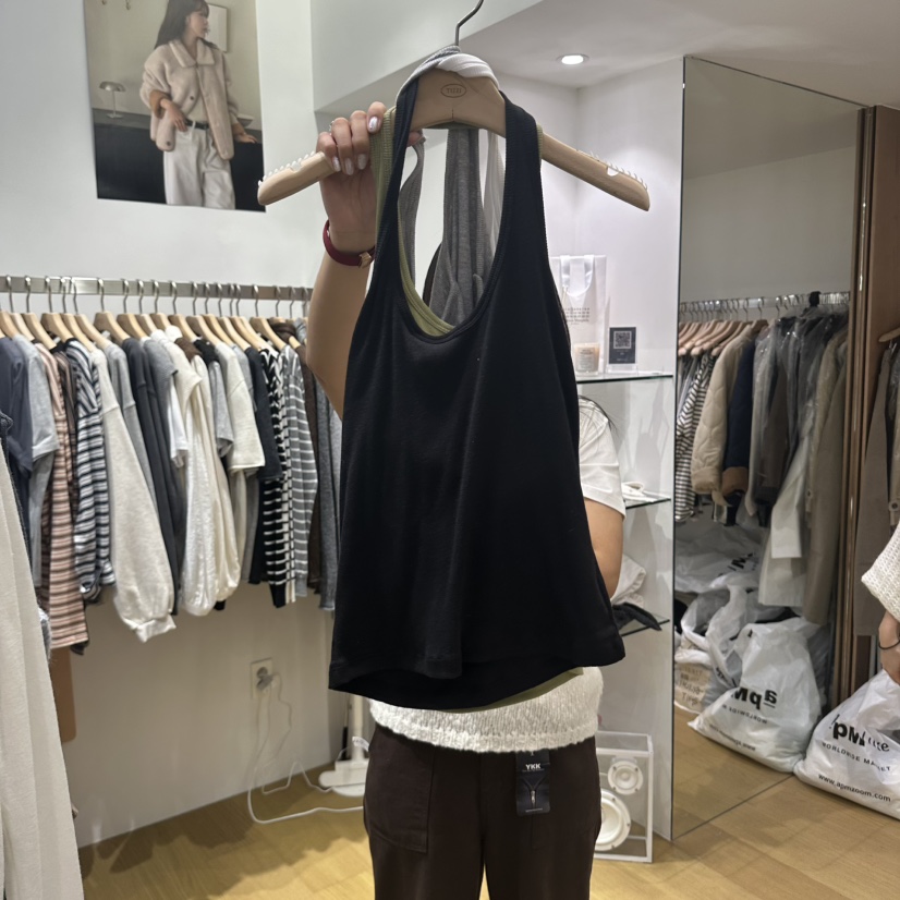 TIZZI韓國代購女士新品人氣熱賣休閑推薦真品時尚吊帶背心TIZZI吊帶/背心圖色3