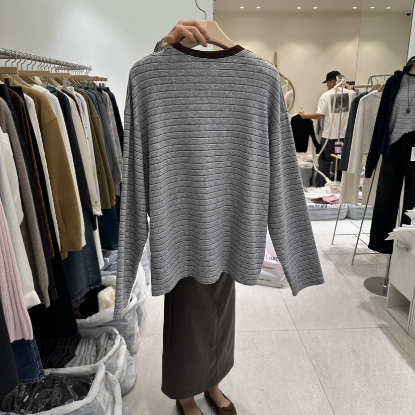 GRACIA東大門實拍女士新品熱賣時尚推薦真品休閑人氣長袖T恤GRACIA長袖T恤