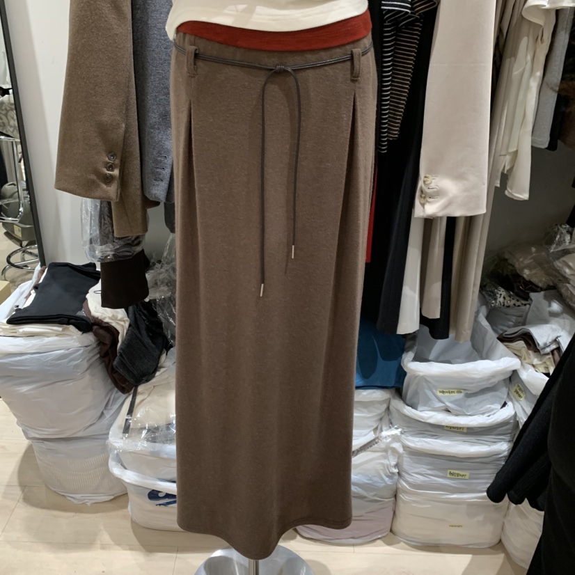 LOVE SOME東大門代購女士新款人氣半身裙中短裙吊帶裙含腰帶LOVE SOME半身裙/中短裙圖色1