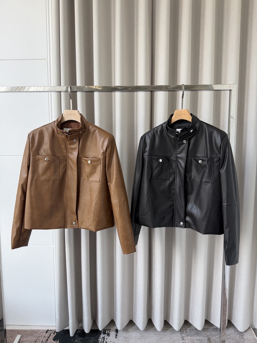 CLOTH東大門實拍女士新品推薦真品人氣熱賣時尚休閑皮衣CLOTH皮衣