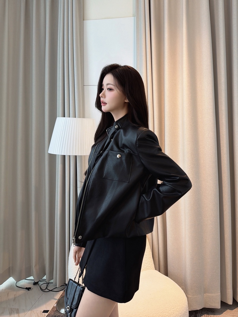 CLOTH東大門實拍女士新品推薦真品人氣熱賣時尚休閑皮衣CLOTH皮衣