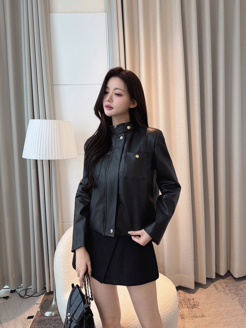 CLOTH東大門實拍女士新品推薦真品人氣熱賣時尚休閑皮衣CLOTH皮衣