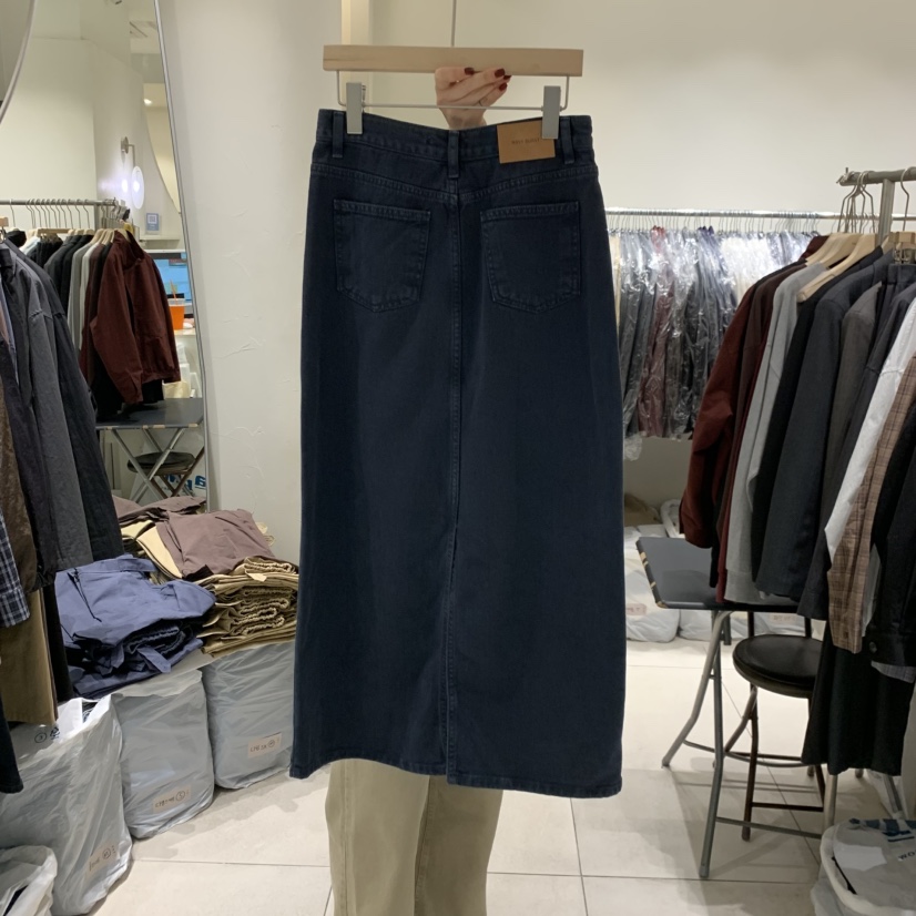 NAVYBURST韓國直郵女裝新品時尚人氣休閑半身裙中短裙染色NAVY BURST半身裙/中短裙