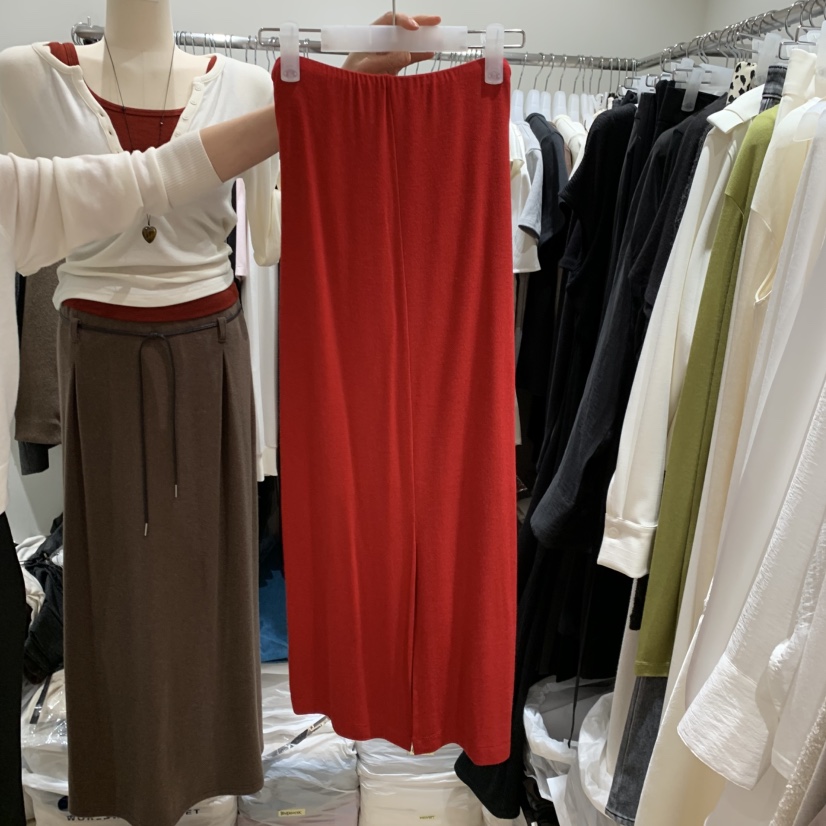 LOVE SOME東大門代購女裝新款時尚人氣半身裙中短裙系帶LOVE SOME半身裙/中短裙