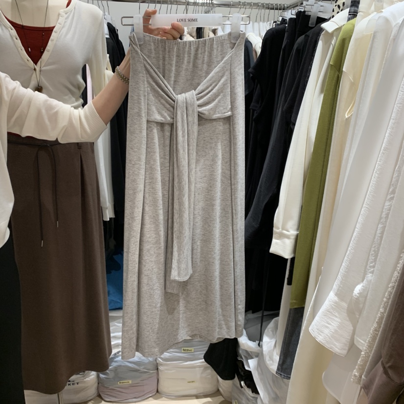 LOVE SOME東大門代購女裝新款時尚人氣半身裙中短裙系帶LOVE SOME半身裙/中短裙圖色4