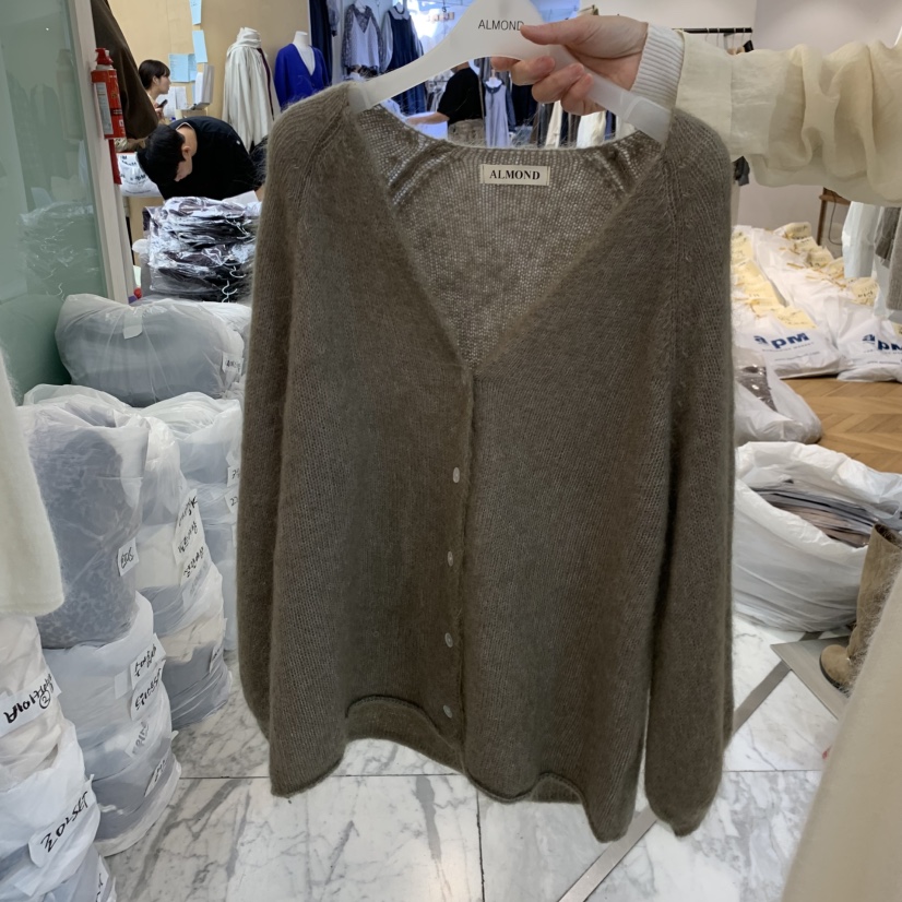 ALMOND韓國代購女裝新品休閑真品人氣時尚針織衫羊毛開衫ALMOND針織衫圖色1