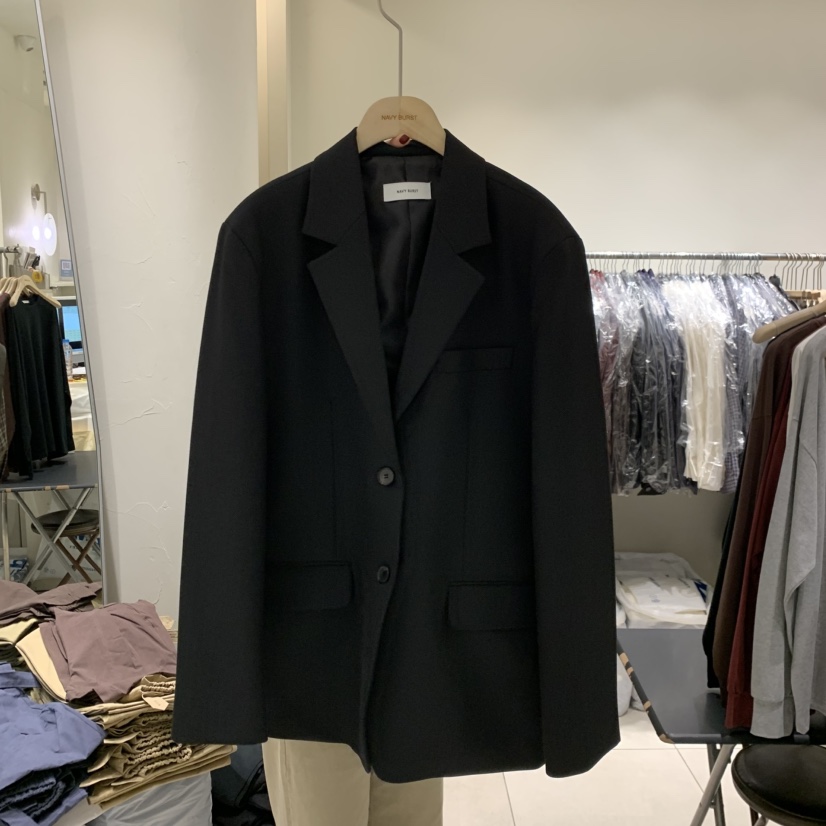 NAVYBURST韓國直郵女裝新品真品人氣推薦時尚休閑西裝西服NAVY BURST西裝/西服圖色3黑