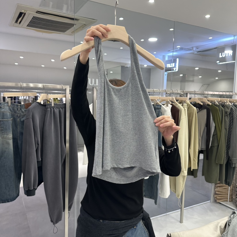 LUTH東大門代購女士新款推薦人氣休閑時尚真品吊帶背心羊絨LUTH吊帶/背心圖色2