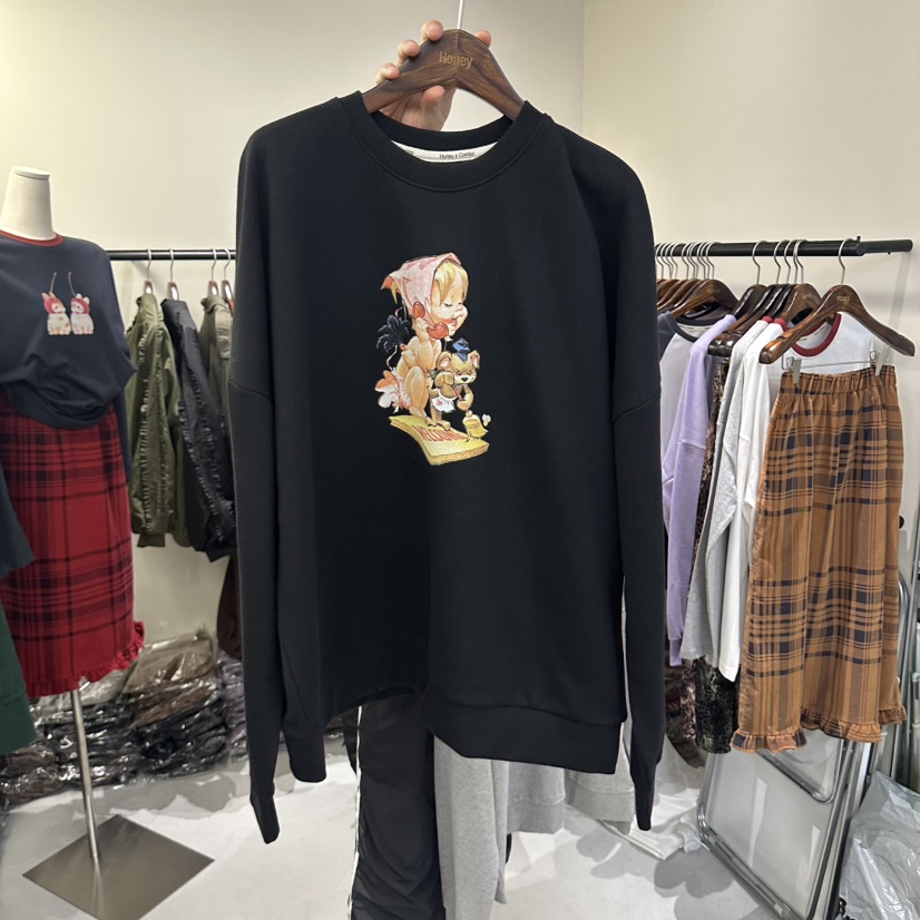 HONEY韓國代購女裝新款時尚推薦熱賣人氣真品休閑衛衣Honey衛衣圖色3