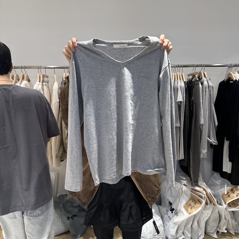 SELF SERVICE/MASOF韓國代購女裝新款時尚真品休閑長袖T恤SELF SERVICE/MASOF長袖T恤圖色2