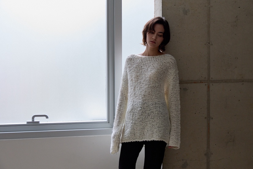 B_GARDER韓國直郵女士新品人氣針織衫羊毛針織衫不含圍巾寬松B.GARDER針織衫