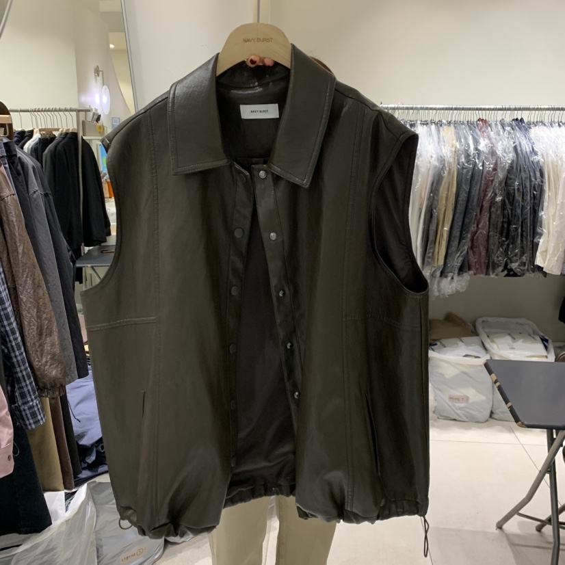 NAVYBURST東大門代購女士新品推薦真品熱賣時尚休閑人氣馬甲NAVY BURST馬甲圖色1棕色