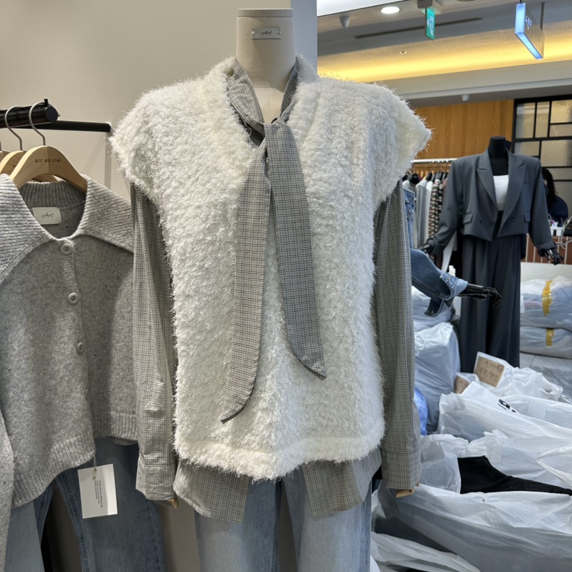 ARC東大門實拍女裝新款真品熱賣時尚推薦人氣休閑吊帶背心絨arc en ciel吊帶/背心圖色3