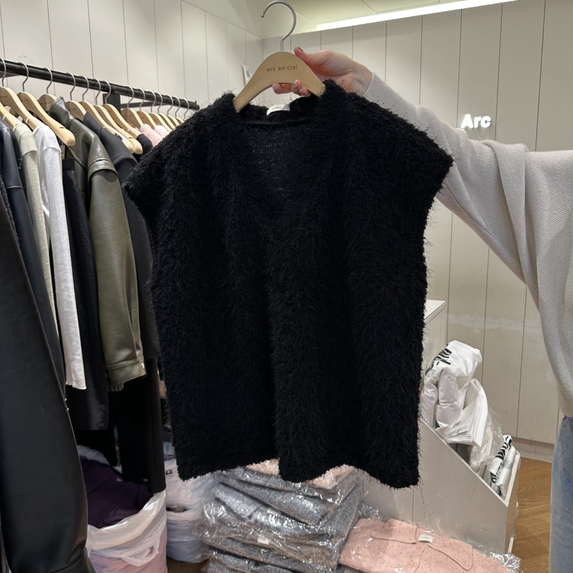 ARC東大門實拍女裝新款真品熱賣時尚推薦人氣休閑吊帶背心絨arc en ciel吊帶/背心圖色4