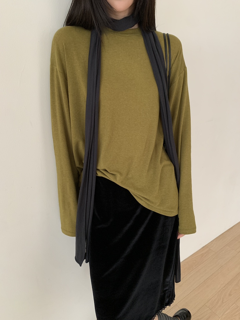 B_GARDER東大門實拍女士新品人氣時尚真品長袖T恤不含圍巾B.GARDER長袖T恤