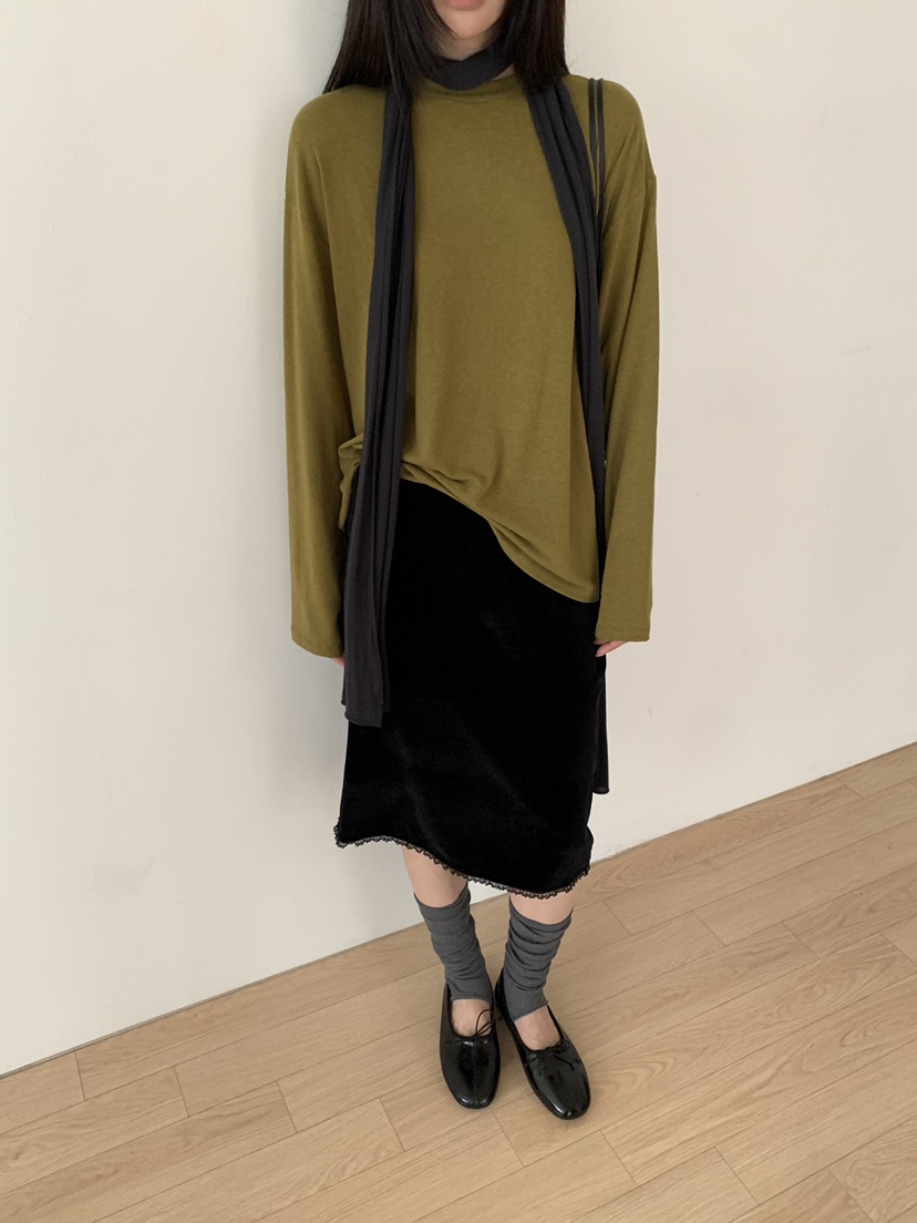 B_GARDER東大門實拍女士新品人氣時尚真品長袖T恤不含圍巾B.GARDER長袖T恤