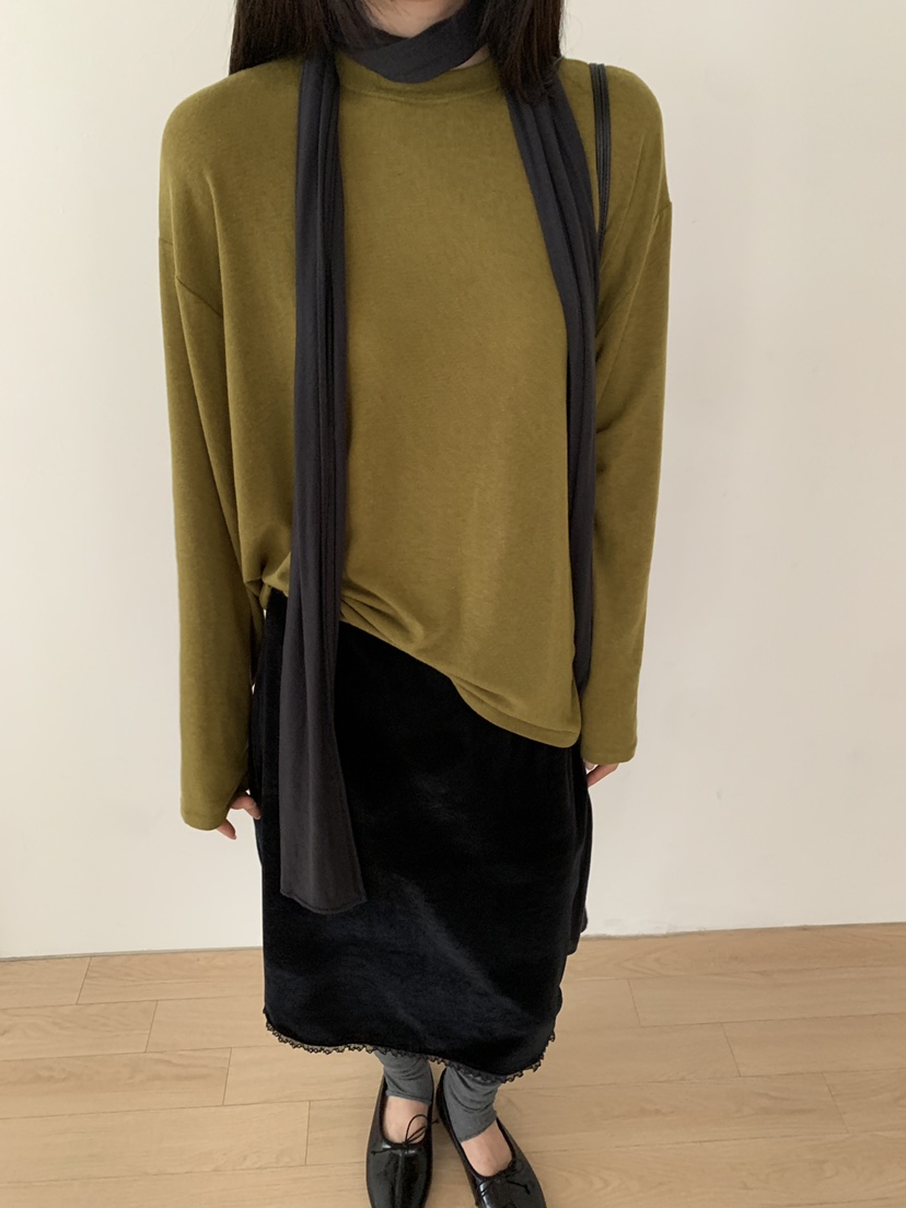 B_GARDER東大門實拍女士新品人氣時尚真品長袖T恤不含圍巾B.GARDER長袖T恤圖色3