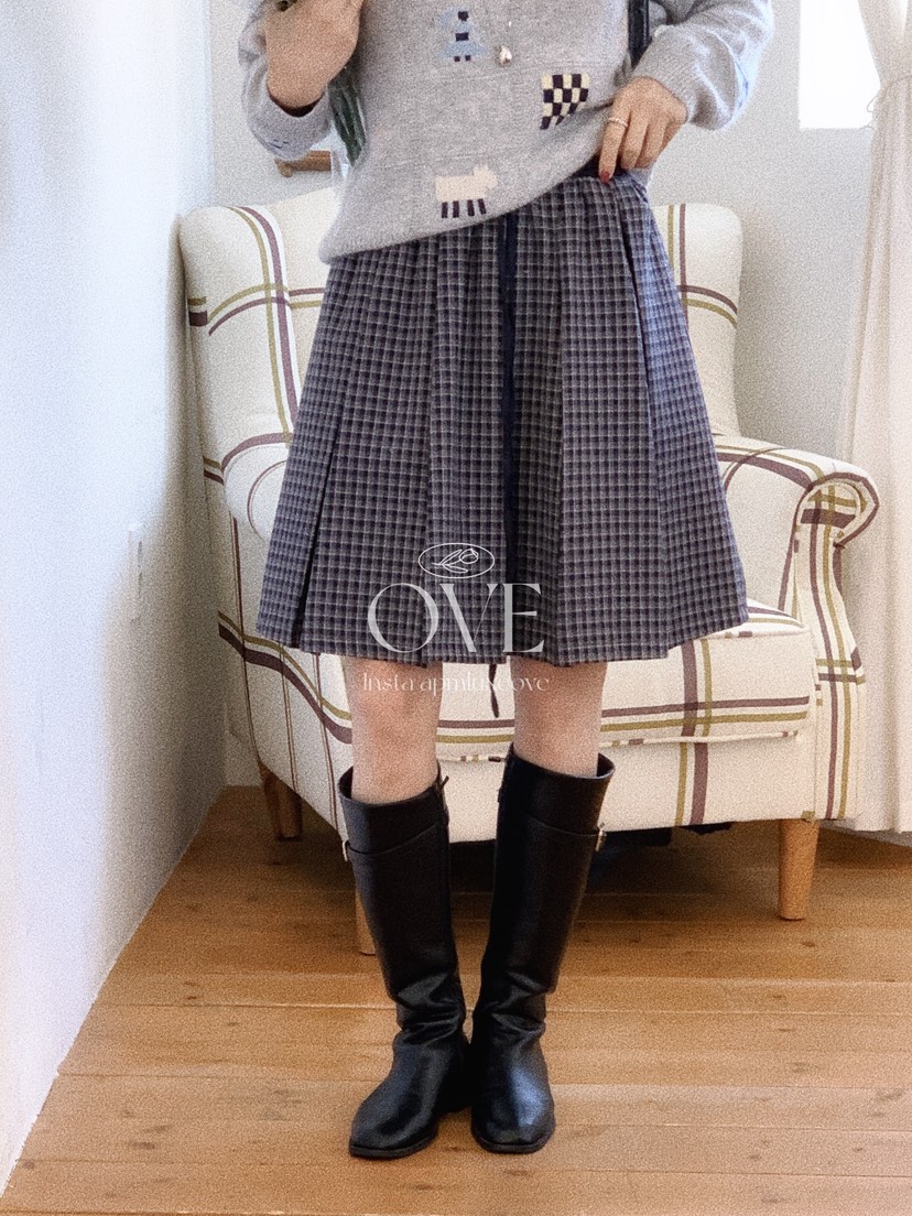 OVE東大門代購女裝新款時尚熱賣推薦真品休閑半身裙中短裙OVE半身裙/中短裙