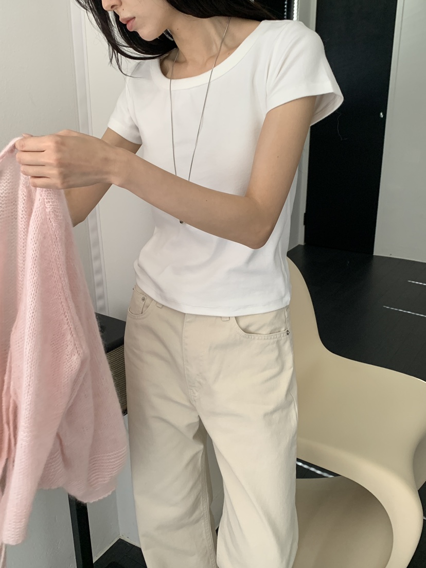 LE RIVE韓國直郵女裝新款休閑真品時尚推薦人氣熱賣T恤LE RIVET恤圖色2