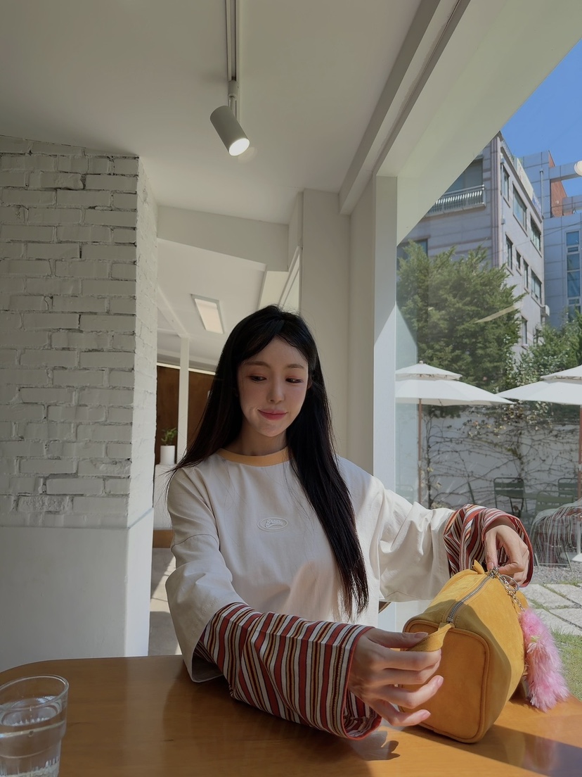 SEOUL PALETTE-Q韓國直郵女士新品熱賣真品休閑連衣裙條紋SEOUL PALETTE-Q連衣裙