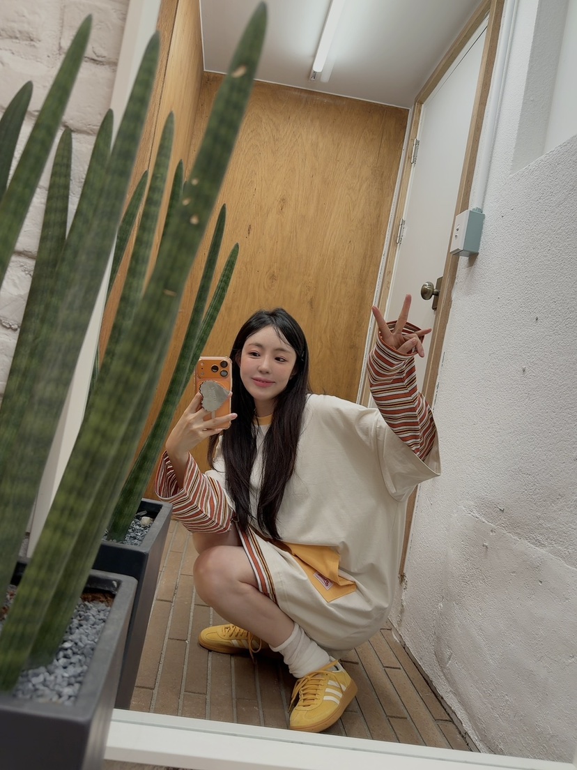 SEOUL PALETTE-Q韓國直郵女士新品熱賣真品休閑連衣裙條紋SEOUL PALETTE-Q連衣裙