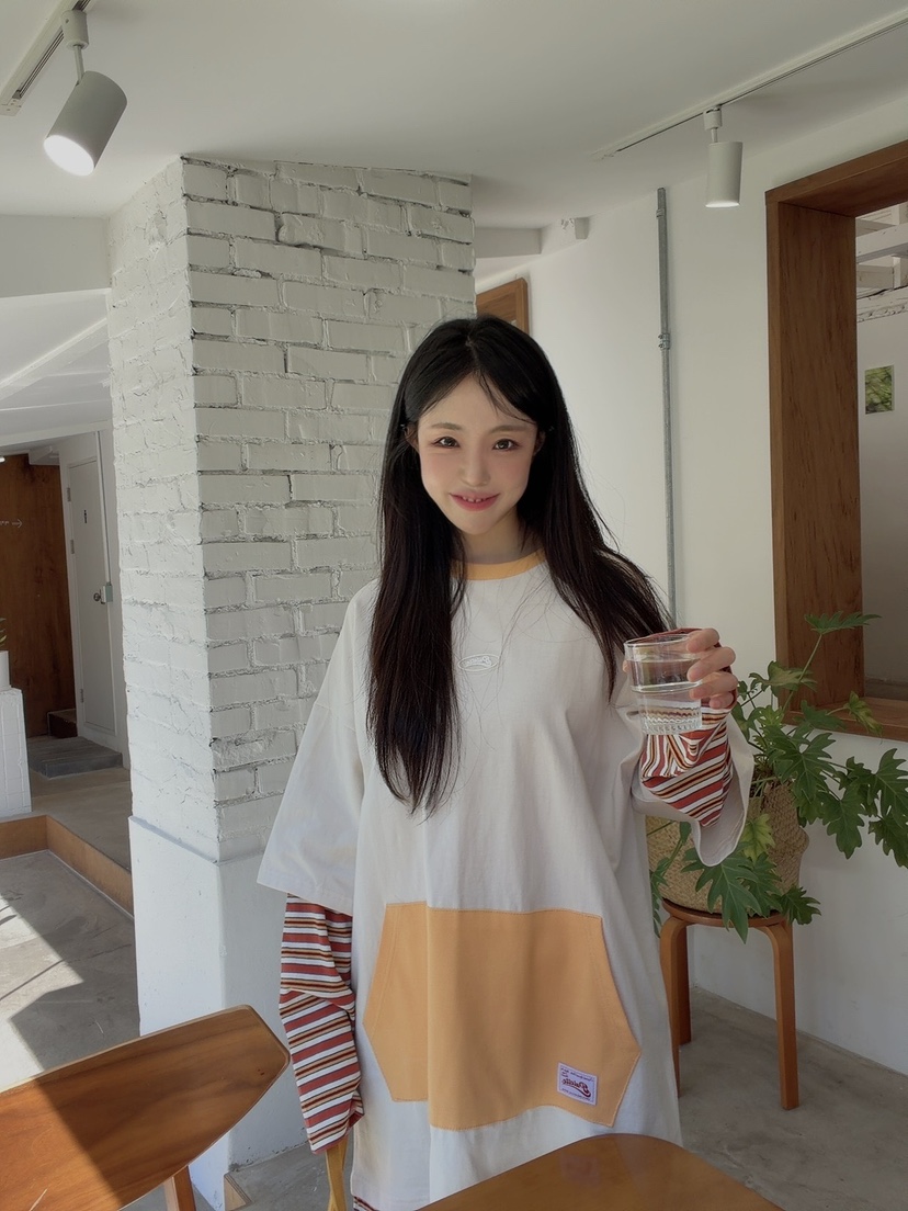 SEOUL PALETTE-Q韓國直郵女士新品熱賣真品休閑連衣裙條紋SEOUL PALETTE-Q連衣裙